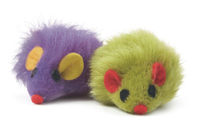 Ancol Acticat Furry Mice Cat Toys Assorted
